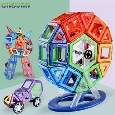 30252pcs DIY 자기 생성자 삼각형의 큰 벽돌 블록 설계자 어린이를 위한 자석 장난감 설정, 01 Army Green