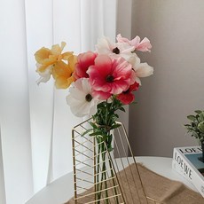 자연감성 봄데코 감성 플라워 버터플라이 라넌큘러스 조화, 핫핑크