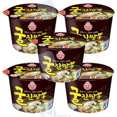 오뚜기 굴진짬뽕 큰컵 5개 짬뽕라면 컵라면 큰용기