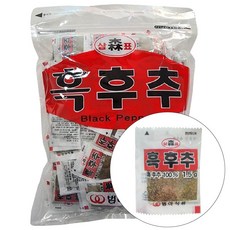 범아 흑후추 1.5g X 200개 일회용후추 흑후추가루