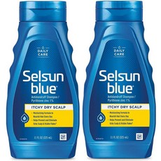 Selsun Blue 셀선블루 이치 드라이 스칼프 두피 댄드러프 샴푸 325ml (2개), 2개