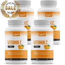 프레쉬 뉴트리션 비타민 C 1500mg 이뮨 서포트 (90개입), ４개　(개당 31,500원 - 코드754p)