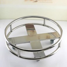 쓰레기 레드 잔반수거통 업소용 바퀴 구내 매장용 업소 음식물쓰레기통 남은 잔반통, 지름 42CM 펀칭호이스트, 1개