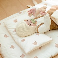 사계절 30수 씬필로우 유아 신생아 돌 아기 베개 동물친구들 낮은베개, 초코베어_씬필로우