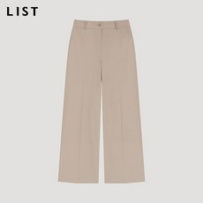[리스트(LIST)] 데일리 세미 와이드 팬츠_TWWSLO52050_BE