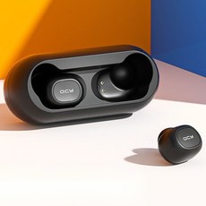 QCY 블루투스이어폰, 화이트, T1C