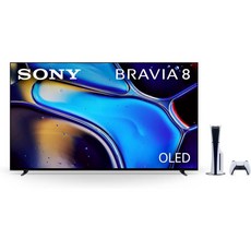 소니 55인치 OLED 4K 울트라 HD TV 브라비아 8 스마트 구글 플레이스테이션 5 디스크 에디션 콘솔슬림