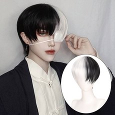 남자백발댄디컷가발