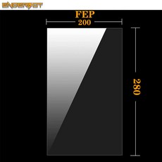 휴비나인 3D프린트잉크 NFEPFEP 필름 CREALITY ANYCUBIC Photon MonoMono XMono X 6K M3 Plus 및 기타 5589 인치 UV 수지 3D 프, 6PCS_FEP 280x200mm, 6개