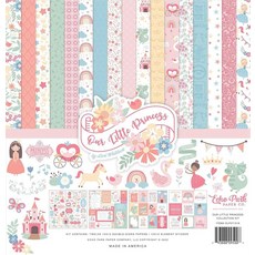 Echo Park Paper Company Our Little Princess 컬렉션 키트 화이트 30.5x30.5cm(12x1, Echo Park Paper Company Our Li, 1개