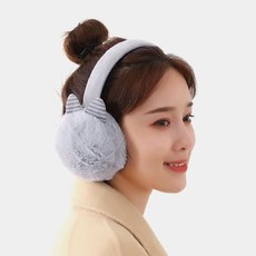 partscanner 쫑긋 냥이 털귀마개(그레이), 상세페이지 참조