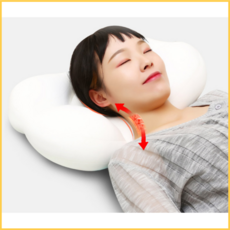 잠이보약 목이편한 수면 경추 베개, 1개, 다크그레이