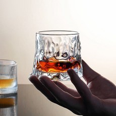 회전 위스키잔 언더락잔 온더락잔 칵테일잔, A.플리츠, 1개