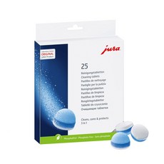 Jura 모든 Jura 에스프레소 머신 및 자동 커피 센터용 3단계 클리닝 태블릿 25045 - 25개입