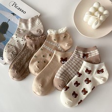 곰돌이발목양말