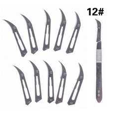 1Pcs 메스칼로 10Pcs 조각날 10 11 12 15 동물 수술용 칼 나무 조각 펜 PCB 조각칼칼, 06 11blade