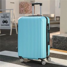 라오농 캐리어 여행가방 여비밀번호가방 20인치 24인치 남만향 여행가방+d2507LL, 옅은 남색[두께 증가 스크래치 방지 대박], 20인치탑승 사이즈, 1개