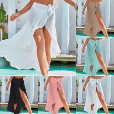 비치웨어 랩스커트 휴양지패션 프리사이즈