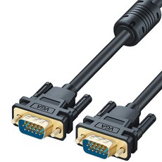 VGA 고화질 연결선 3+6 VGA 비디오선 PC TV 모니터 연결선 5m/10m/20m/30m, 5m