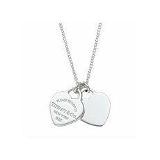 [해외]명품티파니앤코목걸이 Tiffany TIFFANY Sterling Silver RTT double heart pendant necklac... from Japan