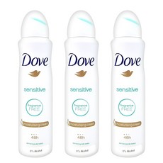 도브 데오드란트 스프레이 센스티브, 3개, 150ml