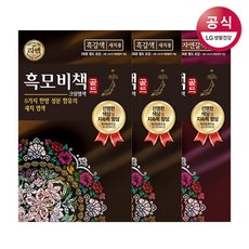 [엘지생활건강] 리엔 흑모비책 골드 염색약 1입 x3개, 선택:02)흑갈색x3