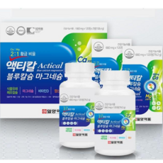 일양약품 액티칼 블루칼슘 마그네슘 800mg x 120정 x 2개입