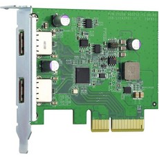 QNAP USB 3.2 Gen 2 듀얼 포트 PCIe 확장 카드 QXP10G2U3A, 1개