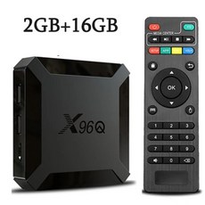 가정용 휴대용 스마트 TV 셋톱박스 빔 프로젝터 핫 X96Q 안드로이드 10.0 빠른 박스 2GB 16GB Allwinner H313 쿼드 코어 4K VS X96 미니 셋톱, 2) Eu 플러그 2G 16G TV Box, 1개