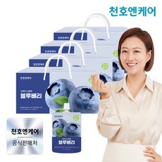 [천호엔케어] 하루활력 상큼달콤 블루베리즙 70ml 30팩 4박스/블루베리주스