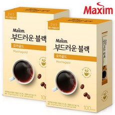 맥심 부드러운 블랙 모카골드 100T x 2개, 1개