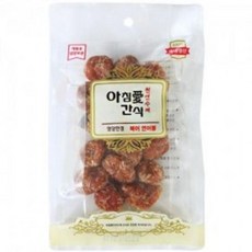FDS271292아침애 수제간식 북어와 연어볼 80g 사사미 개껌, 1