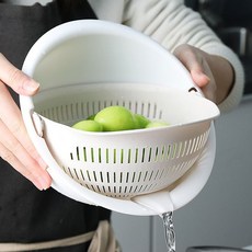 트레이드미물빠짐과일세척바구니6p믹스컬러