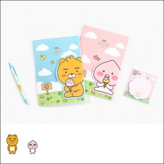 카카오프렌즈 B4사이즈 다용도 미니 덮개 커버노트, 카카오프렌즈18 덮개커버노트-어피치