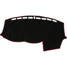 포드 포커스 논슬립용 대시보드 커버 하단 구성 오디오 포함 | 센터 콘솔 매트 블랙 레드 1개