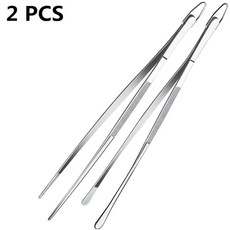 주방 트위저 요리 긴 미세 핀셋 집게 바베큐 바텐딩 도구, 2.2 PCS Tweezer, 1개