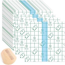 수영용 방수 붕대 수술 후 50Pcs3.9x3.9인치 밀봉 두 번째 피부 붕대문신 투명 필름 드레싱 밴드 도구 패치, 3.9×3.9 Inch (Pack of 50）