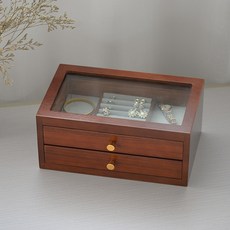빈티지 원목 쥬얼리 보관함 보석함 2단 3단 악세사리 보석 목걸이 귀걸이 정리함