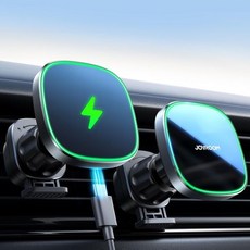 MagSafe 자동차 마운트 충전기용 조이룸 2024년 업그레이드된 최강 자석 15W 고속 충전기 아이폰 15 14 13 12 프로 맥스 플러스 （그린1 ）
