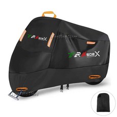 오토바이 UV 보호 방진 커버 야외 방수 베넬리 TRK 502x 502, L for 180cm, black, 1개