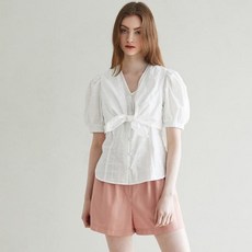 에고이스트 소매 자수 볼레로 블라우스 EM2WB661