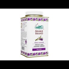 바디파우더 스네이크 프릭 리 히트 쿨링 파우더 프렌치 라벤더 140g SNAKE BRAND icklyHeatPowder Relaxing 1 개 VI Port 포트E, 1개