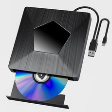 외장 블루레이 드라이브 USB 3.0 Type-C 블루레이 버너 DVD-RW BD CD DVD 플레이어 3D 휴대용 블루레이 플레이어 Windows XP7810용 외장 광학 드, Mthstec 외장 블루레이 드라이브, USB 3.0, 1개
