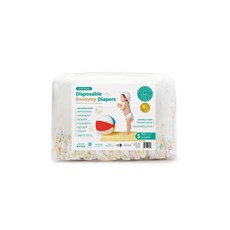 Little Toes Natural Disposable Swimmy Baby Diapers Small (Pack o 작은 발가락 천연 일회용 수영용 모두 기저귀 소형(24개 팩, 소형(24개 팩), 1개, 소형(S)