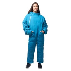 Selk'bag Lite 웨어러블 침낭 - 캠핑 하이킹 배낭여행 여행용 야외 & 실내 침낭 - 경량 침낭 수트 - 온도 등급 섭씨 222.7-25도(화씨 48-55도) - 블, Medium, Teal Sunlight, Medium
