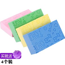 샤워볼 때밀기 수건때밀이 샤워 강력 스펀지 성인 아기 때장갑 오염제거, T01-4개 세트(한개 핑크 .한개 블루 .한개 그린 .한개 옐로우 .)송욕구, 기본