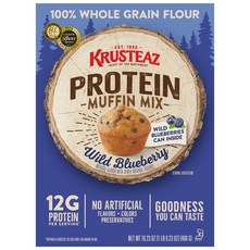 Krusteaz 프로테인 블루베리 머핀 믹스 460g 4팩, 4개