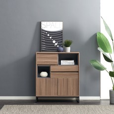 파란들 엑슬루 800 수납장 모던수납장 다용도수납장, 월넛