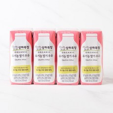 [메가마트]매일 상하목장 유기농 딸기우유 125ml*4, 1개, 125ml
