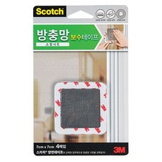  3M 스카치방충망보수테이프 소형 70x70 박스30개입, 1개 